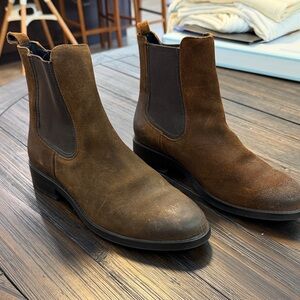 Women's Thursday Boots Brown Suede Chelsea Boots - Classic Slip-On Style